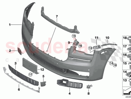 Photo of Support PDC sensor interior left…