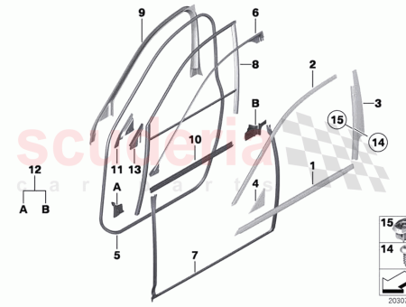 Photo of Window frame cover front right door…