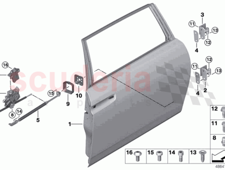 Photo of Door hinge top left…