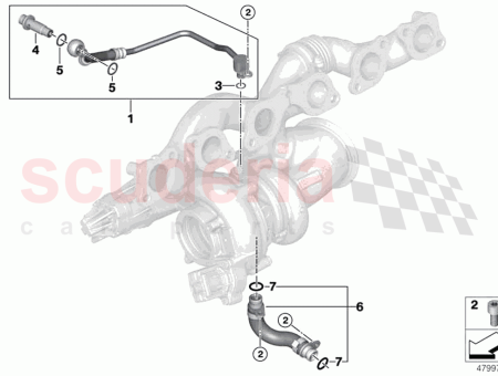 Photo of Exhaust turbocharger oil return line…