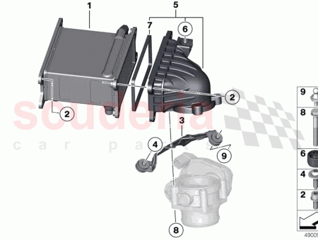 Photo of Bracket charge air cooler…