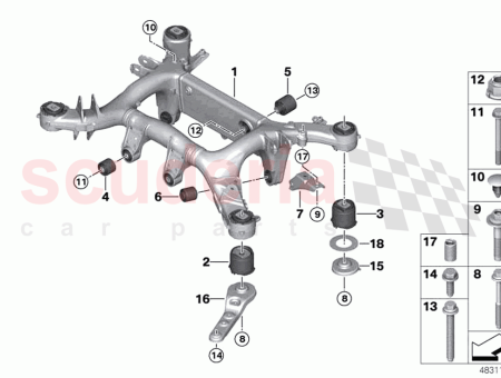 Photo of Rubber mounting rear…
