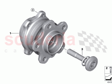 Photo of Wheel hub with bearing rear…
