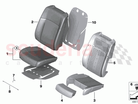 Photo of Foam section seat A C left…