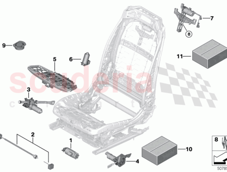Photo of Mechanism thigh support left…