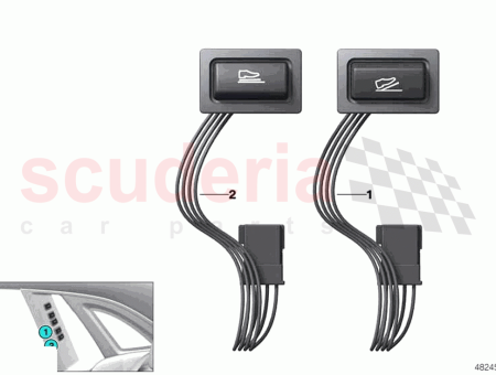 Photo of Button footrest downwards…