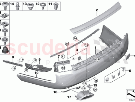 Photo of Cover top bumper rear…