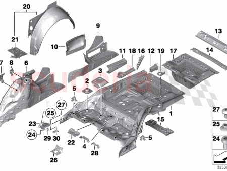 Photo of Support for frame side member left…