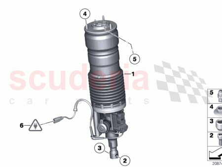 Photo of RP air suspension strut front left…