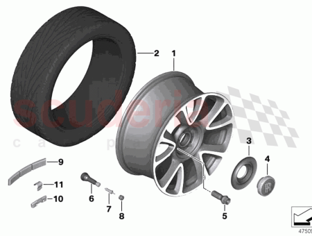 Photo of Disc wheel light alloy Orbitgrey…
