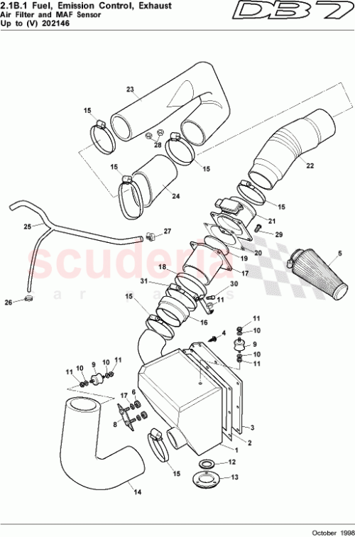 Part Diagram for Aston Martin 697318