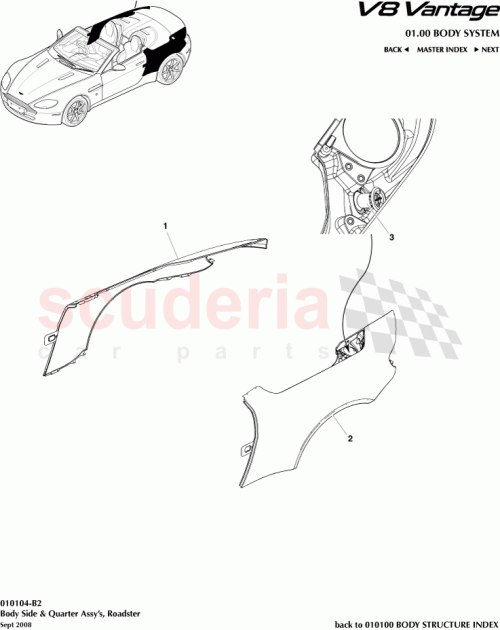 Part Diagram for Aston Martin 6G33-58500W04-AB