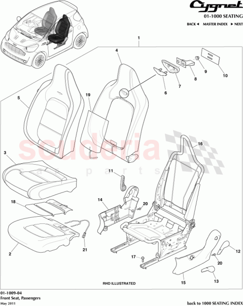 Part Diagram for Aston Martin AY2Y-60008-ABW
