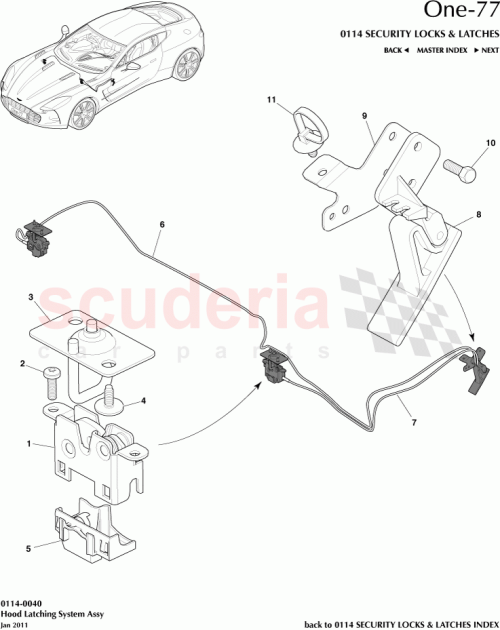 Part Diagram for Aston Martin KV12023-03-8856-AB