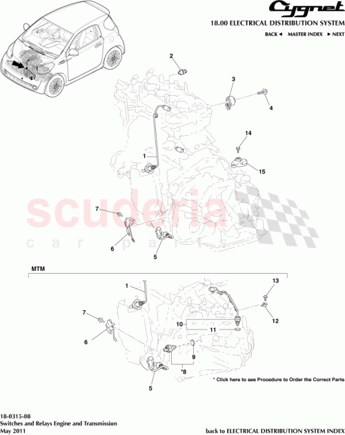 Part Diagram for Aston Martin 91551-80816