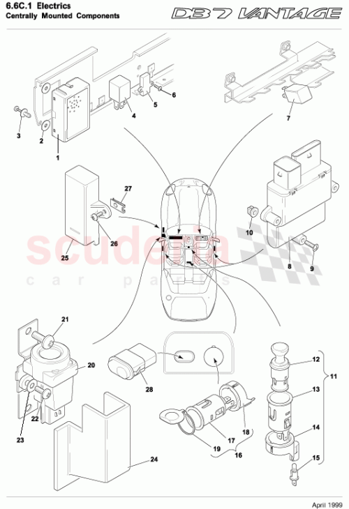 Part Diagram for Aston Martin 37-122383-AA