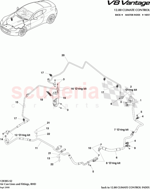 Part Diagram for Aston Martin HG33-19A705-CA
