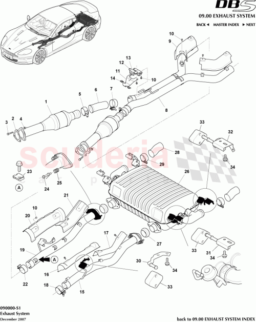 Part Diagram for Aston Martin 4G4332185BA