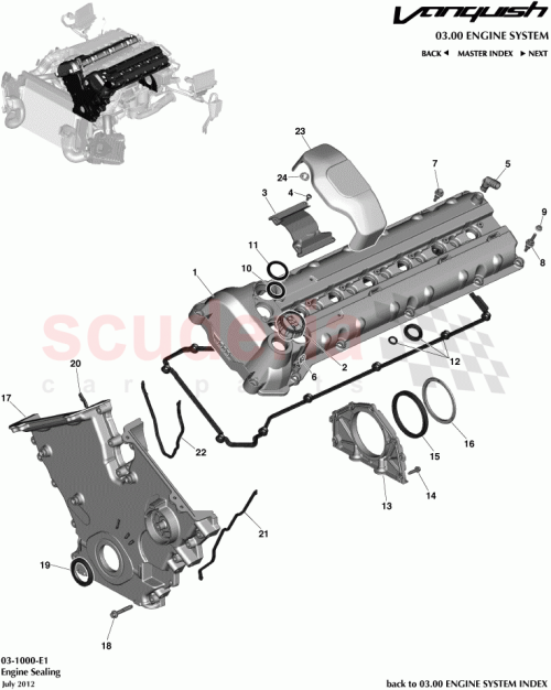 Part Diagram for Aston Martin BK2Q-6A548-FA
