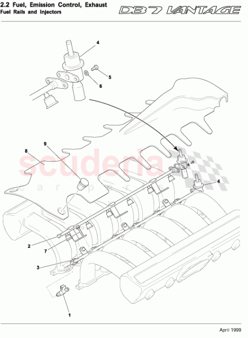 Part Diagram for Aston Martin 08-86526-PK