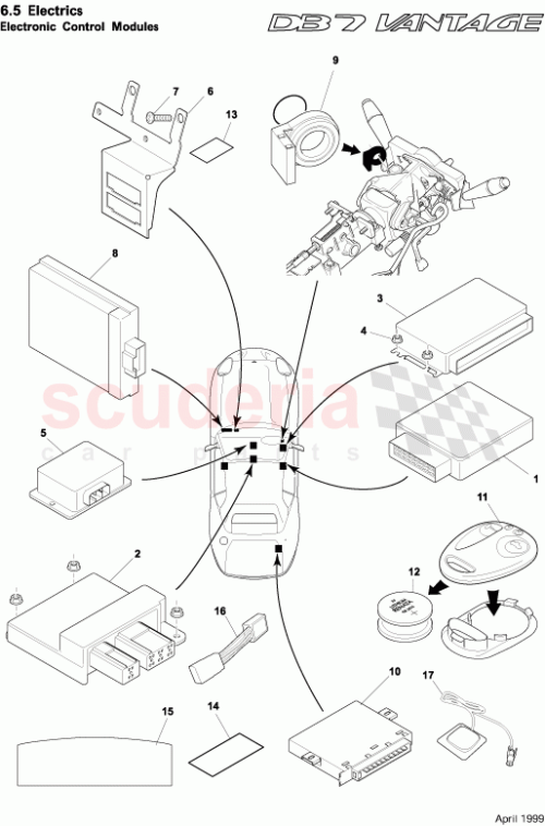 Part Diagram for Aston Martin 39120270AB