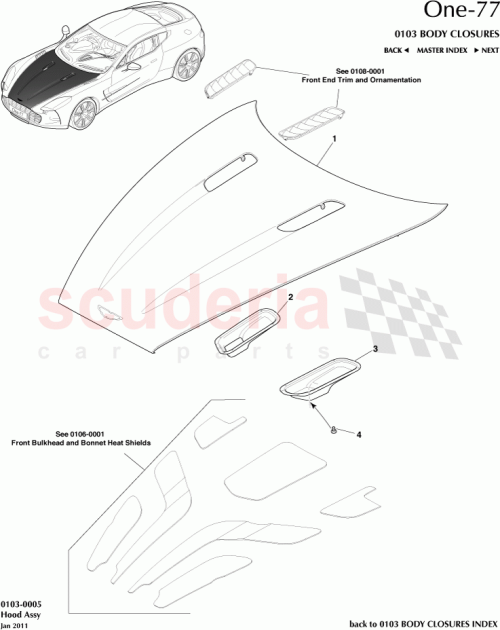 Part Diagram for Aston Martin 12023-03-8855-AA