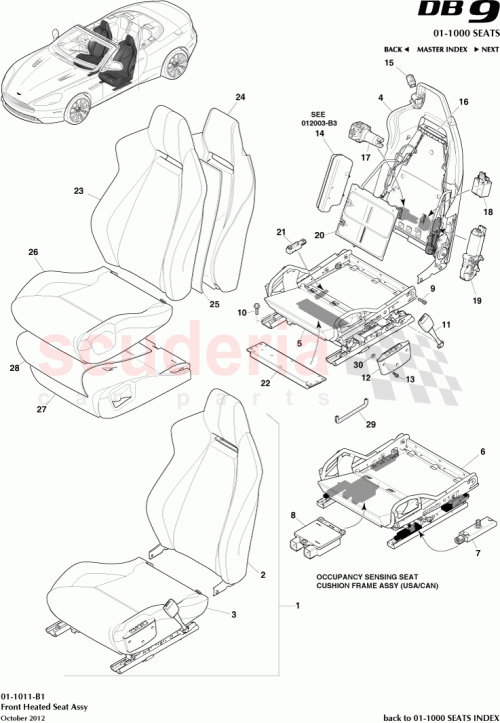 Part Diagram for Aston Martin CG43-64572-AAW