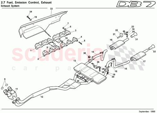 Part Diagram for Aston Martin 35-84140