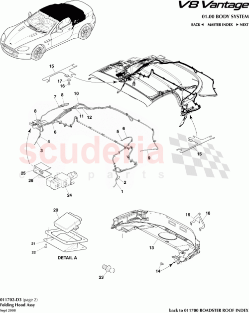 Part Diagram for Aston Martin 6G33-53390-CB