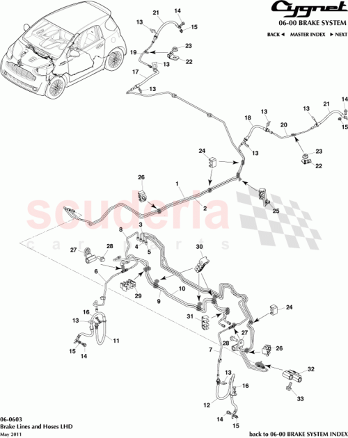 Part Diagram for Aston Martin 47311-74011