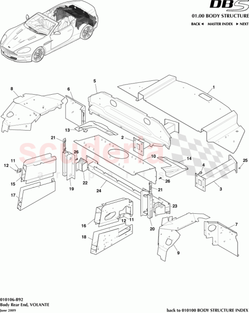 Part Diagram for Aston Martin 9G4310456AA