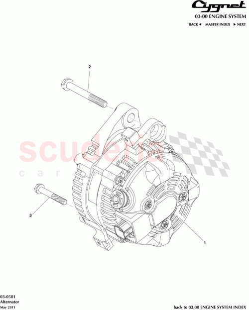 Part Diagram for Aston Martin 27060-47071