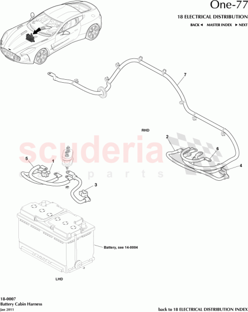 Part Diagram for Aston Martin AY93-14300-AA