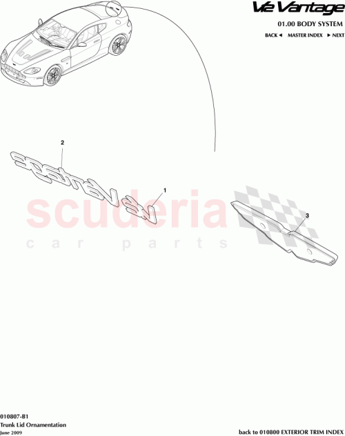 Part Diagram for Aston Martin AD23-43548-DA