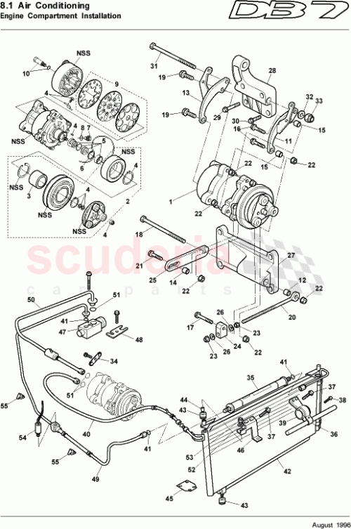 Part Diagram for Aston Martin 89-83048