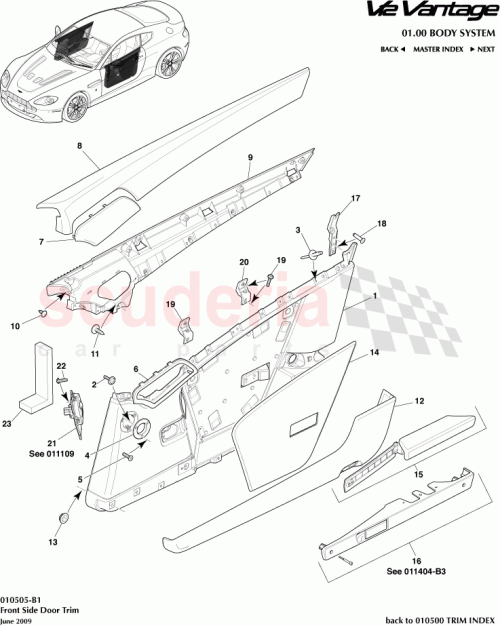 Part Diagram for Aston Martin 9G33C237898AA