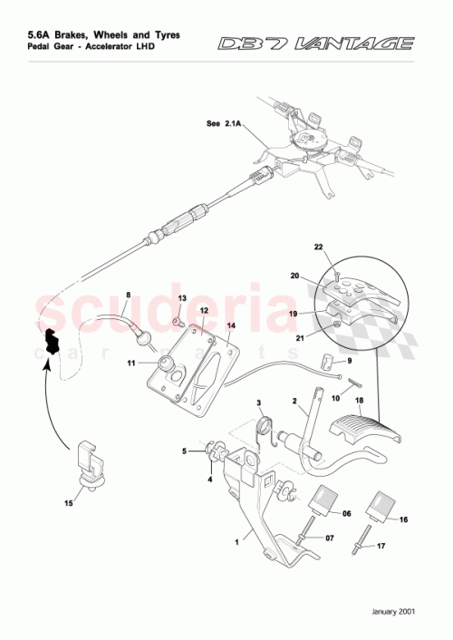 Part Diagram for Aston Martin 29-85621