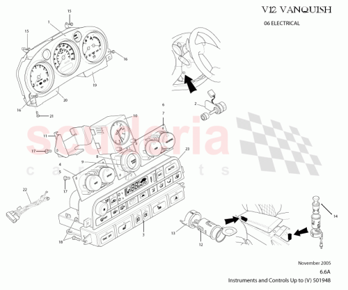 Part Diagram for Aston Martin 6G33-7J175-CA