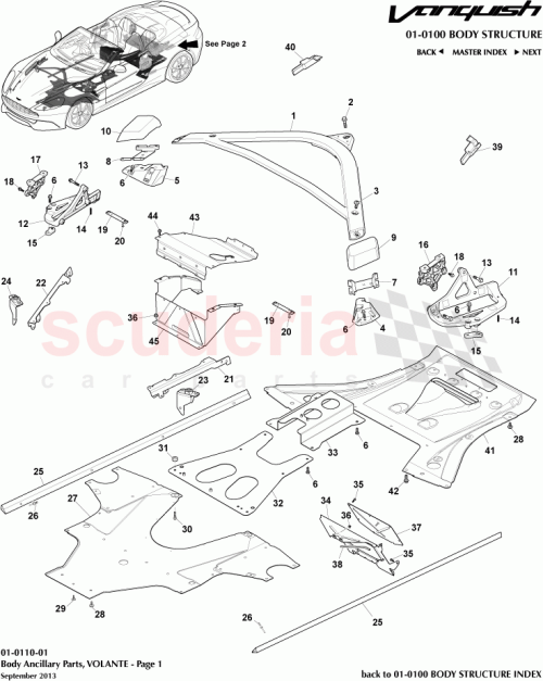 Part Diagram for Aston Martin DG43-5341-AA