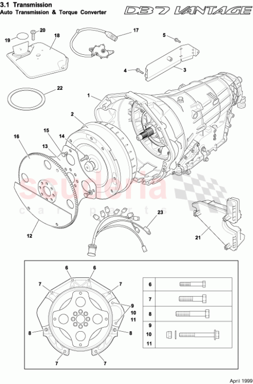 Part Diagram for Aston Martin 42-85716