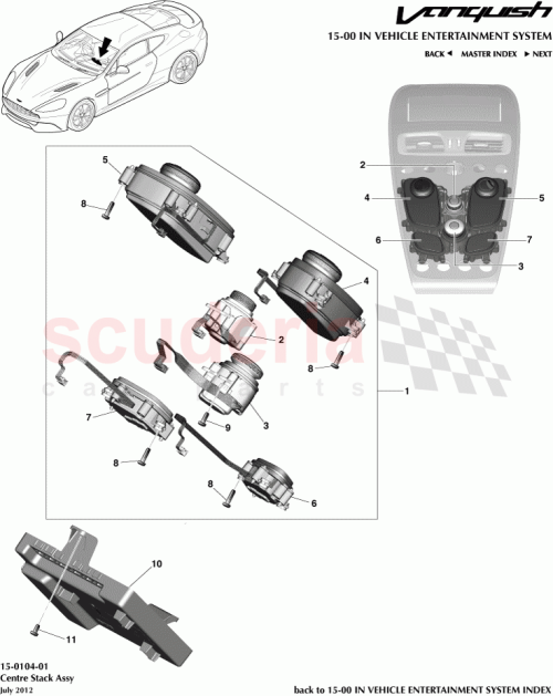 Part Diagram for Aston Martin CD33-18C613-ID