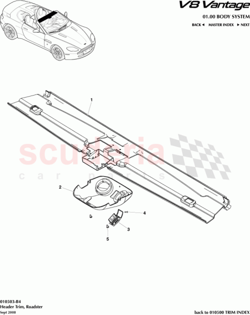 Part Diagram for Aston Martin 7G33L03408BCW