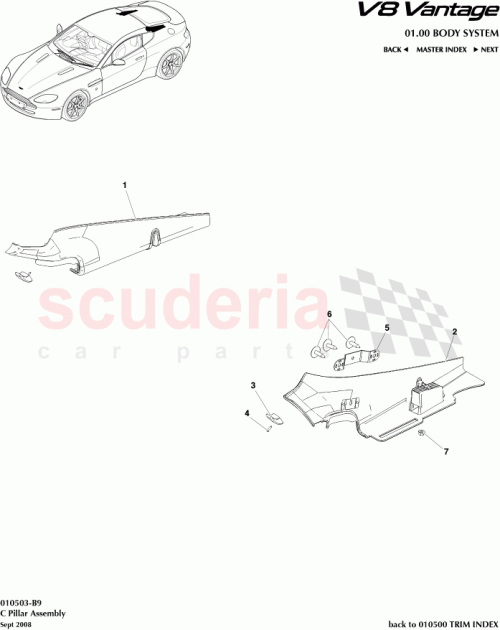 Part Diagram for Aston Martin 8G33-68290-AC
