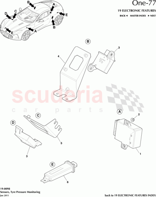 Part Diagram for Aston Martin 12023-03-8480-AB
