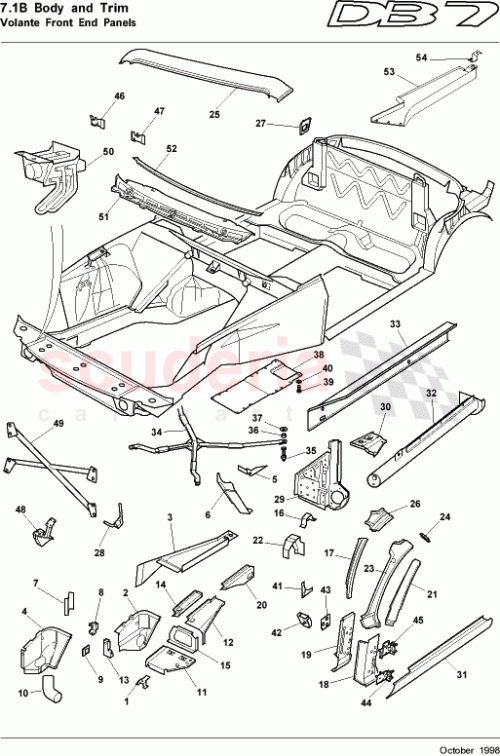 Part Diagram for Aston Martin 698985