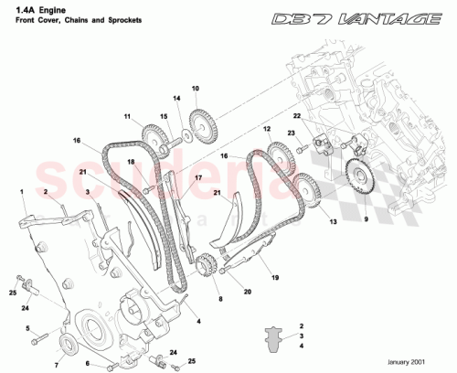 Part Diagram for Aston Martin 03-85066