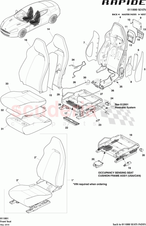 Part Diagram for Aston Martin 092059
