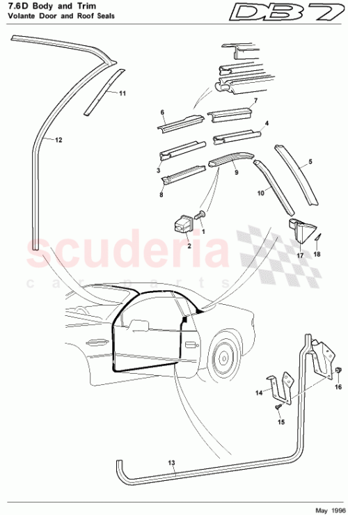 Part Diagram for Aston Martin 78-84072