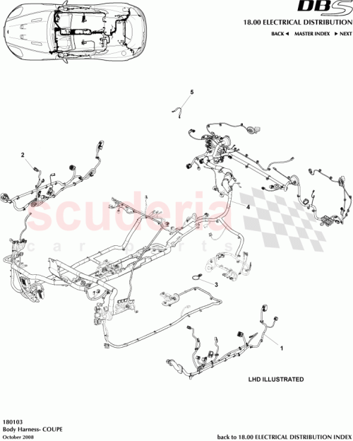 Part Diagram for Aston Martin 8D33-14A005-BF