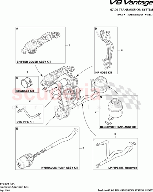 Part Diagram for Aston Martin 6G33-7A103-AA